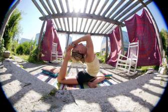 King Pigeon at Maine Yoga Festival